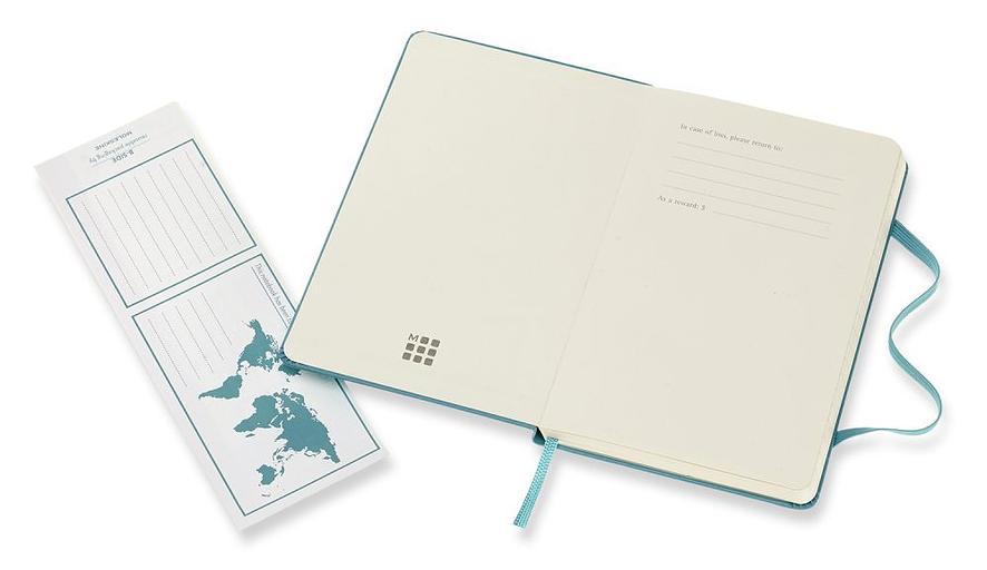 Блокнот Moleskine CLASSIC MM710B35 Pocket 90x140мм 192стр. линейка твердая обложка голубой фото 3