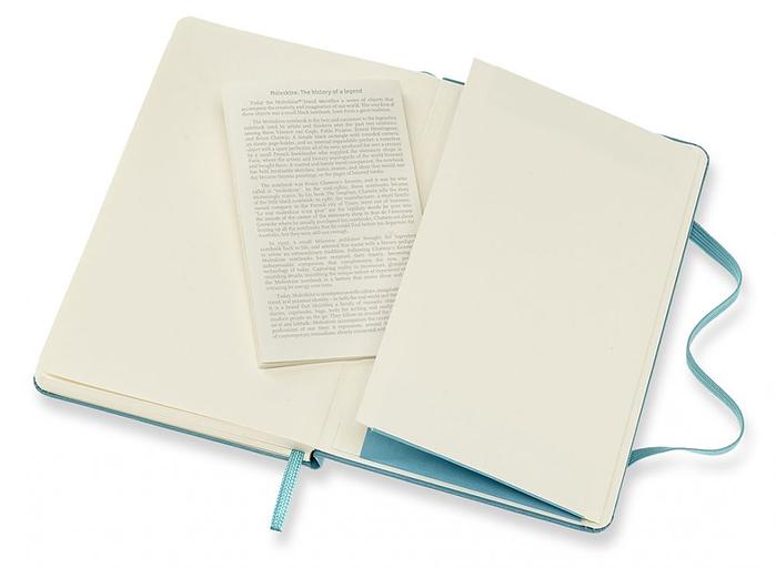 Блокнот Moleskine CLASSIC MM710B35 Pocket 90x140мм 192стр. линейка твердая обложка голубой фото 5