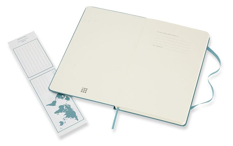 Блокнот Moleskine CLASSIC QP062B35 Large 130х210мм 240стр. нелинованный твердая обложка голубой фото 3