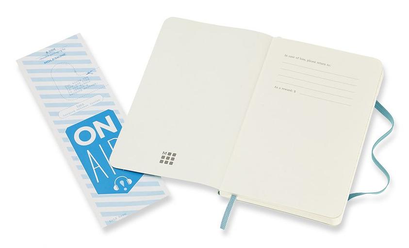 Блокнот Moleskine CLASSIC SOFT QP611B35 Pocket 90x140мм 192стр. линейка мягкая обложка голубой фото 3