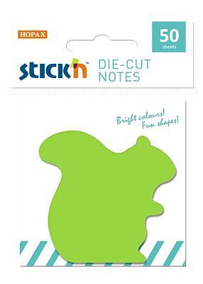 Блок самоклеящийся бумажный Stick`n 21771 50лист. зеленый 1цв.в упак. "белка" фото 1