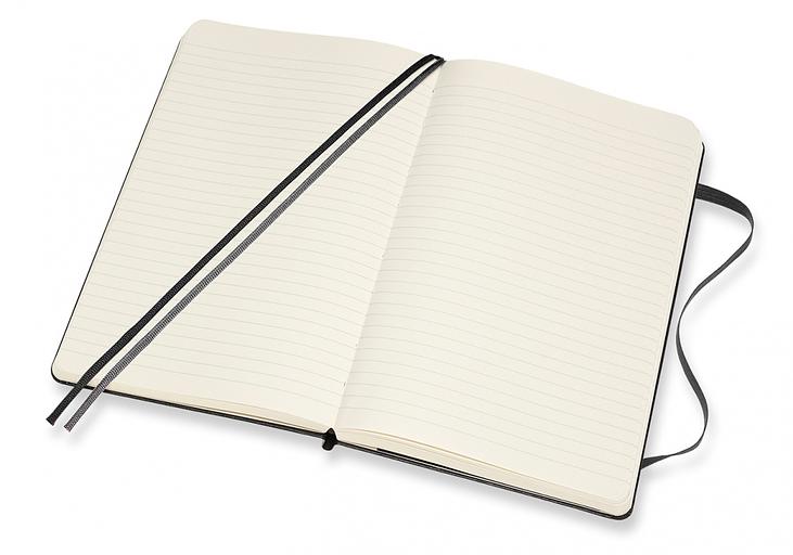 Блокнот Moleskine CLASSIC EXPENDED QP060EXP Large 130х210мм 400стр. линейка твердая обложка черный фото 4