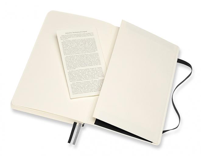 Блокнот Moleskine CLASSIC SOFT EXPENDED QP618EXP Large 130х210мм 400стр. нелинованный мягкая обложка черный фото 5