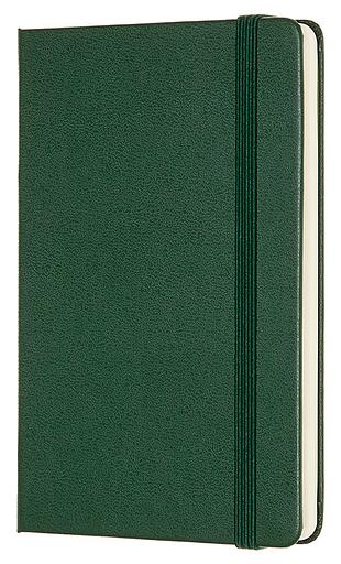 Блокнот Moleskine CLASSIC QP012K15 Pocket 90x140мм 192стр. нелинованный твердая обложка зеленый фото 2