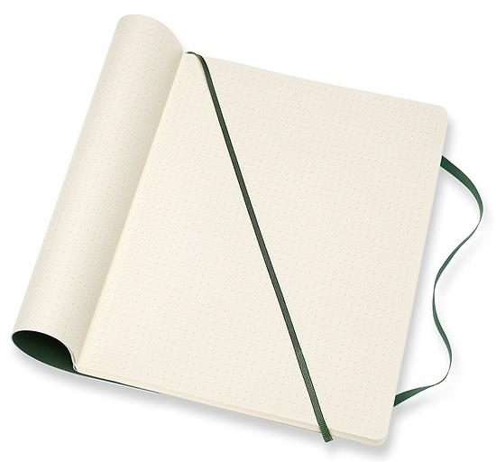 Блокнот Moleskine CLASSIC SOFT QP623K15 XLarge 190х250мм 192стр. нелинованный мягкая обложка зеленый фото 3