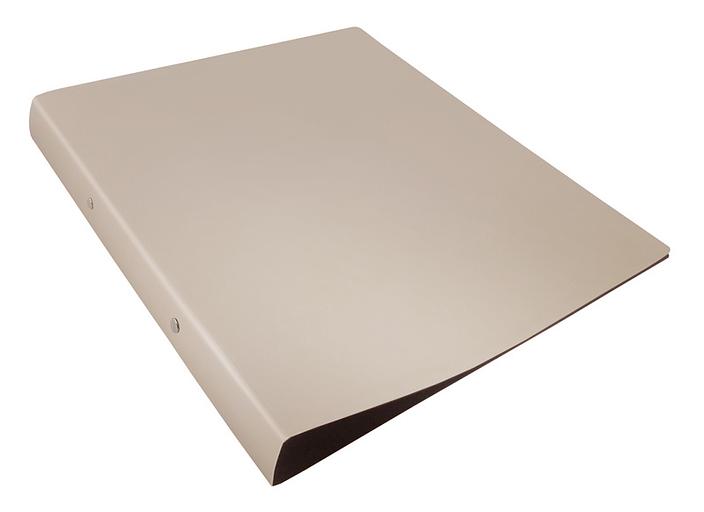 Папка на 2-х кольцах Бюрократ DeLuxe DL0740/2MILK A4 пластик 0.7мм кор.32мм молочный фото 1