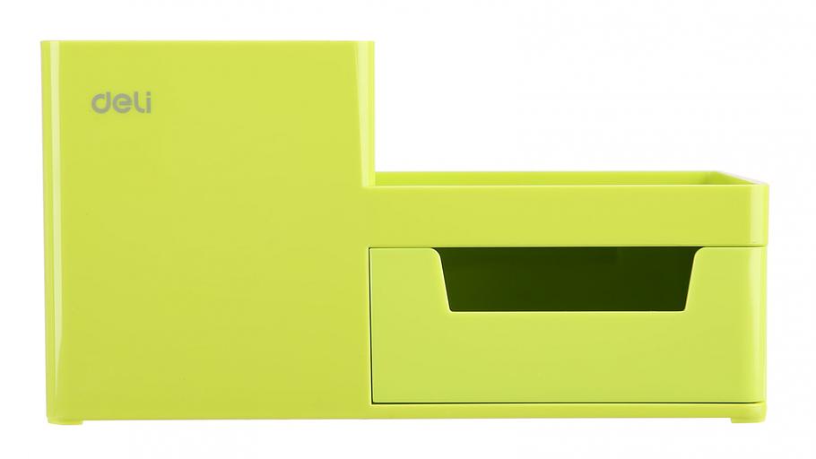 Органайзер настольный Deli EZ25150 Rio 175x90x92мм зеленый пластик фото 1