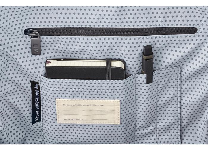 Рюкзак Moleskine THE BACKPACK CANVAS (ET98CCBKBK) 32x41x13см канвас черный фото 7