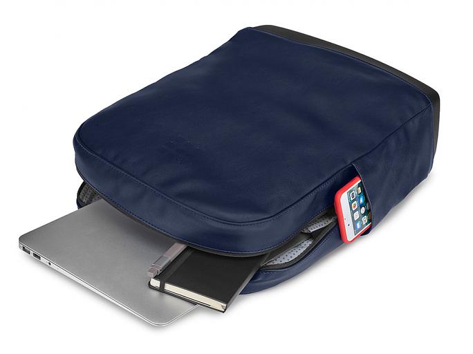 Рюкзак Moleskine CLASSIC (ET86UBKB20) 32x42x11см эко-кожа синий сапфир фото 4