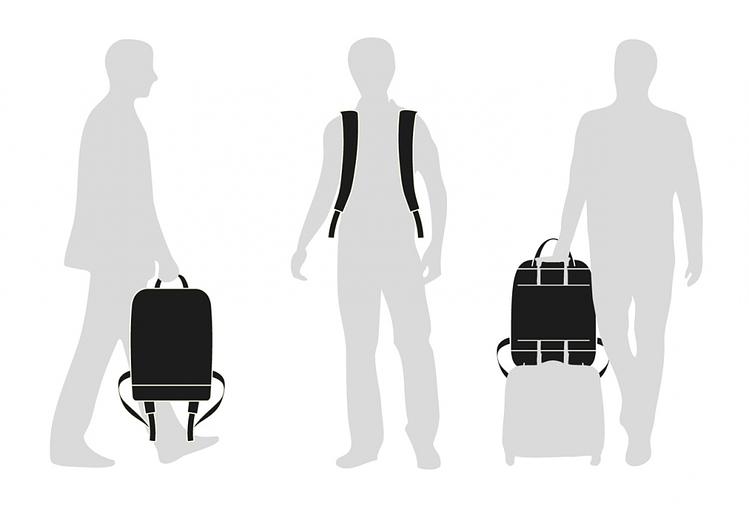 Рюкзак Moleskine CLASSIC (ET86UBKB20) 32x42x11см эко-кожа синий сапфир фото 8