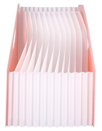 Лоток вертикальный Deli EB41102 Macaron 13отд. складной для бумаг A4 ассорти полипропилен фото 5