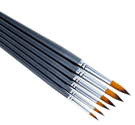 Набор кистей Deli 73892 Nuevo дерев.лакир.ручка фото 2