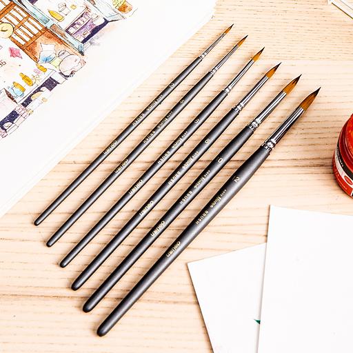 Набор кистей Deli 73892 Nuevo дерев.лакир.ручка фото 5