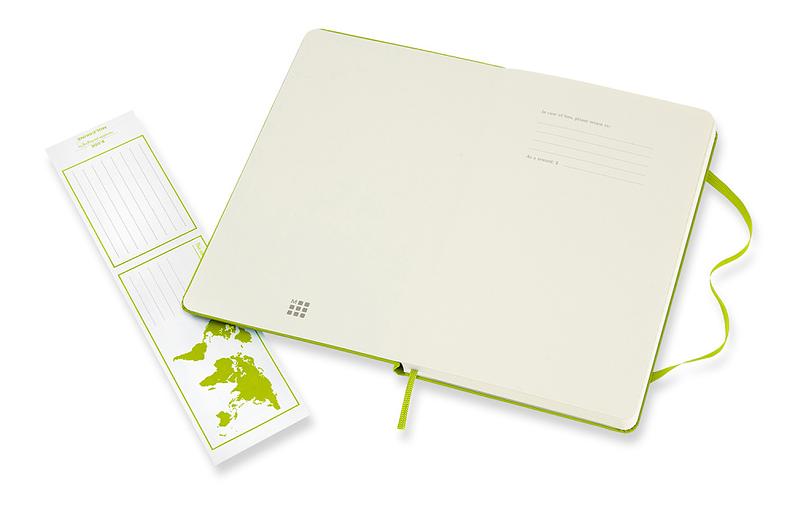 Блокнот Moleskine CLASSIC QP060C2 Large 130х210мм PP 240стр. линейка твердая обложка лайм фото 3