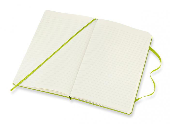 Блокнот Moleskine CLASSIC QP060C2 Large 130х210мм PP 240стр. линейка твердая обложка лайм фото 4
