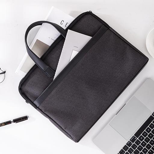 Папка-портфель Deli 63751GREY 1 отдел. терилен серый фото 4