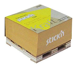 Блок самоклеящийся бумажный Stick`n 21816 76x76мм 400лист. коричневый Kraft Notes "палета" фото 1