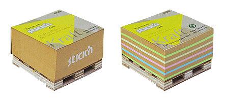 Блок самоклеящийся бумажный Stick`n 21816 76x76мм 400лист. коричневый Kraft Notes "палета" фото 2