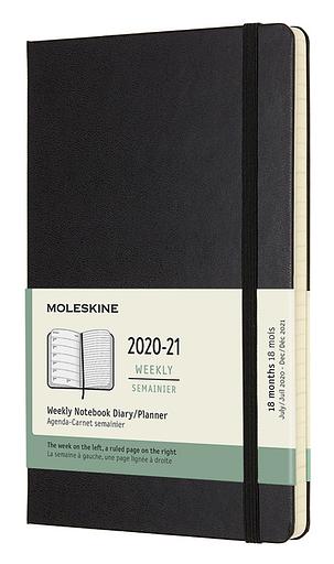Еженедельник Moleskine ACADEMIC WKNT Large 130х210мм датир.18мес 208стр. черный фото 1