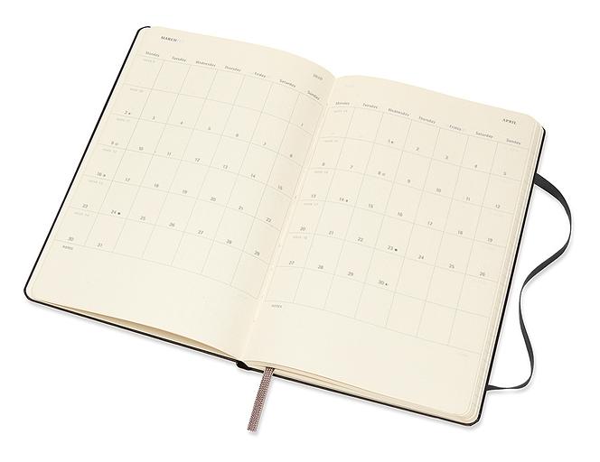 Еженедельник Moleskine ACADEMIC WKNT Large 130х210мм датир.18мес 208стр. черный фото 3