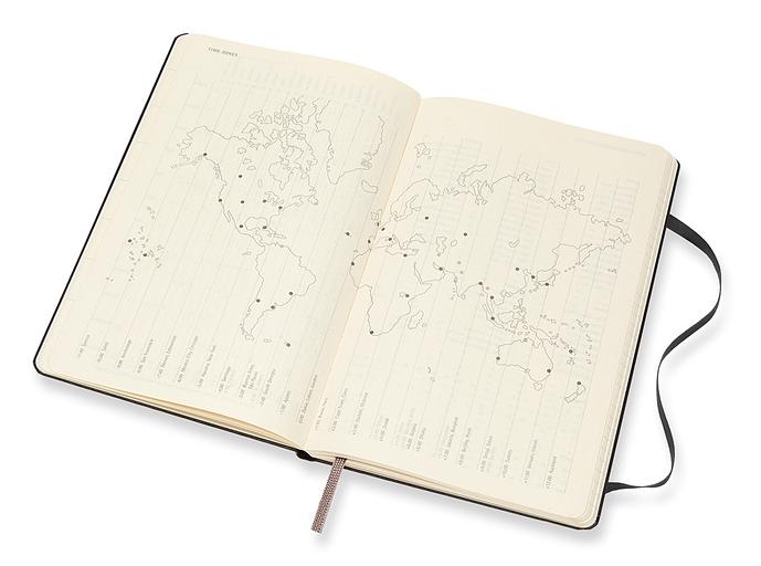 Еженедельник Moleskine ACADEMIC WKNT Large 130х210мм датир.18мес 208стр. черный фото 4