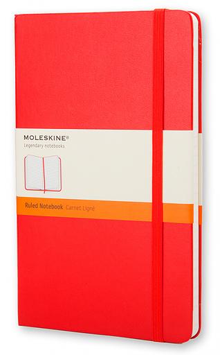 Блокнот Moleskine CLASSIC MM710R Pocket 90x140мм 192стр. линейка твердая обложка красный фото 1