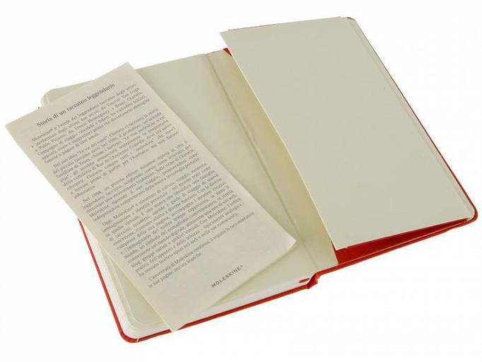 Блокнот Moleskine CLASSIC MM710R Pocket 90x140мм 192стр. линейка твердая обложка красный фото 3