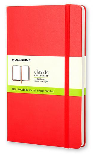 Блокнот Moleskine CLASSIC QP012R Pocket 90x140мм 192стр. нелинованный твердая обложка красный фото 1