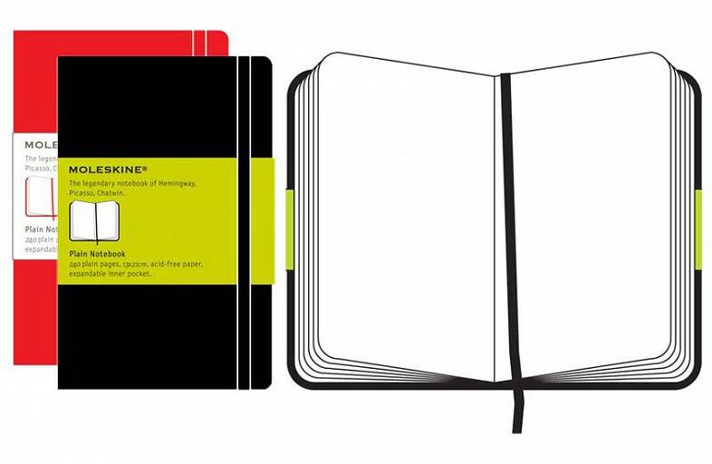 Блокнот Moleskine CLASSIC QP012R Pocket 90x140мм 192стр. нелинованный твердая обложка красный фото 2