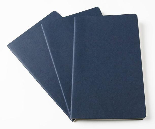 Блокнот Moleskine CAHIER JOURNAL QP416 Large 130х210мм обложка картон 80стр. линейка бежевый (3шт) фото 3