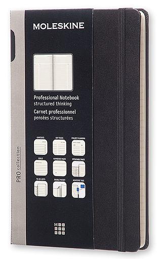 Блокнот Moleskine PROFESSIONAL PROPFNTB3HBK Large 130х210мм 240стр. твердая обложка черный фото 1