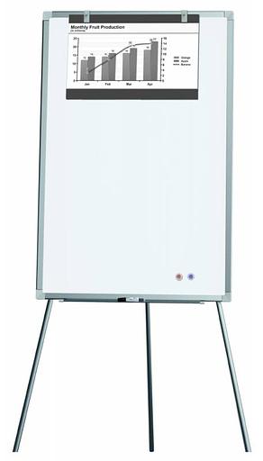 Флипчарт Deli E7885 магнитно-маркерная лак 60x90см на треноге белый фото 1