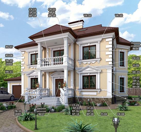 Карниз межэтажный MK 01 опт фото 8