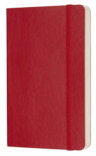 Блокнот Moleskine CLASSIC SOFT QP613F2 Pocket 90x140мм 192стр. нелинованный мягкая обложка красный фото 2