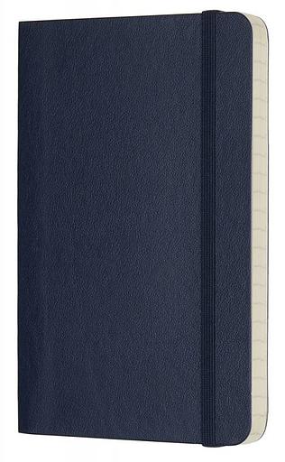 Блокнот Moleskine CLASSIC SOFT QP611B20 Pocket 90x140мм 192стр. линейка мягкая обложка синий сапфир фото 2