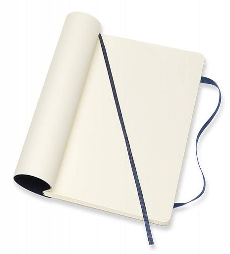 Блокнот Moleskine CLASSIC SOFT QP618B20 Large 130х210мм 192стр. нелинованный мягкая обложка синий сапфир фото 4
