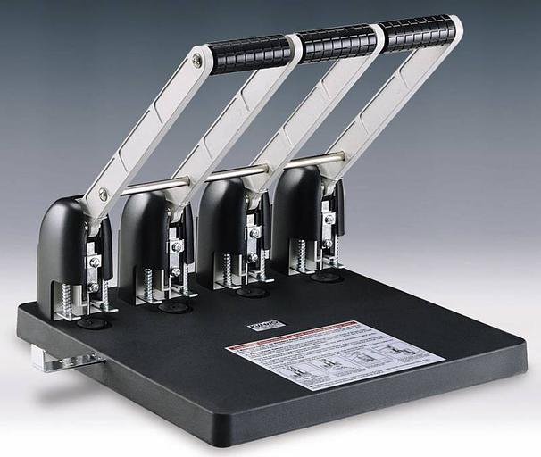 Дырокол Kw-Trio Heavy Duty 954 макс.:150лист. металл/пластик черный отв.:4 с линейкой фото 1