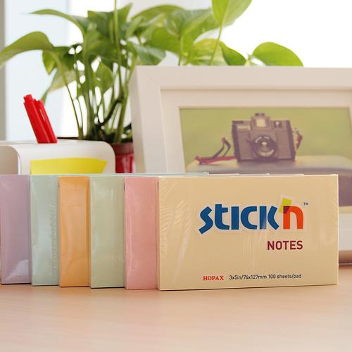 Блок самоклеящийся бумажный Stick`n 21009 76x127мм 100лист. 70г/м2 пастель желтый фото 2