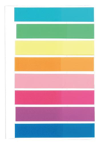 Закладки самокл. индексы пластиковые Stick`n 21401 8x45мм 8цв.в упак. 20лист европодвес фото 2