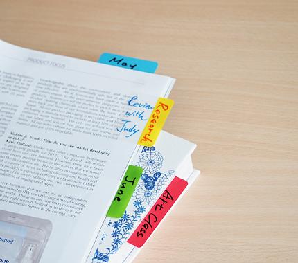 Закладки самокл. разделители пластиковые Stick`n 21608 38x51мм 4цв.в упак. 6лист с цветным краем европодвес фото 4