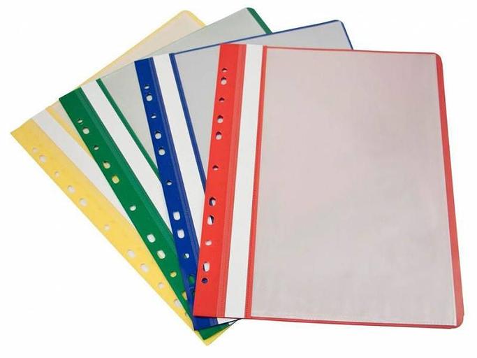 Папка-скоросшиватель Бюрократ -PS10YEL A4 10 вкладышей боков.перф. пластик желтый 0.12/0.16 фото 2