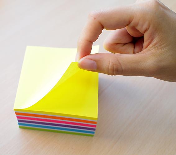 Блок самоклеящийся бумажный Stick`n 21536 76x76мм 400лист. 70г/м2 неон+пастель 4цв.в упак. фото 2