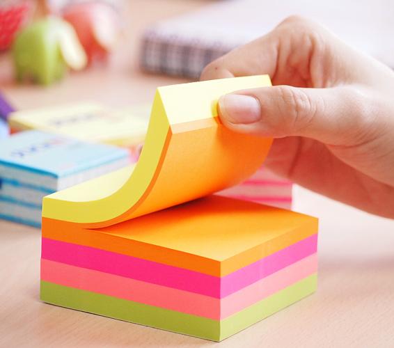 Блок самоклеящийся бумажный Stick`n 21539 76x76мм 400лист. 70г/м2 неон+пастель 7цв.в упак. фото 5