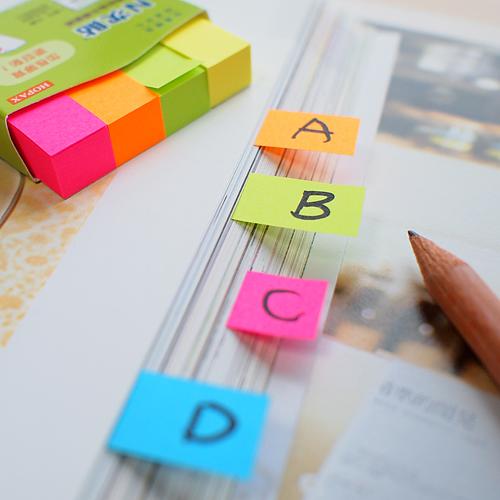 Закладки самокл. индексы бумажные Stick`n 21613 12x50мм 4цв.в упак. 100лист европодвес фото 3