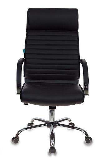 Кресло руководителя Бюрократ T-8010SL черный искусственная кожа крестовина металл хром фото 2