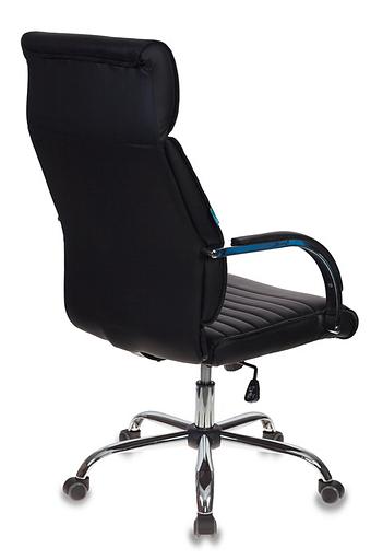 Кресло руководителя Бюрократ T-8010SL черный искусственная кожа крестовина металл хром фото 4