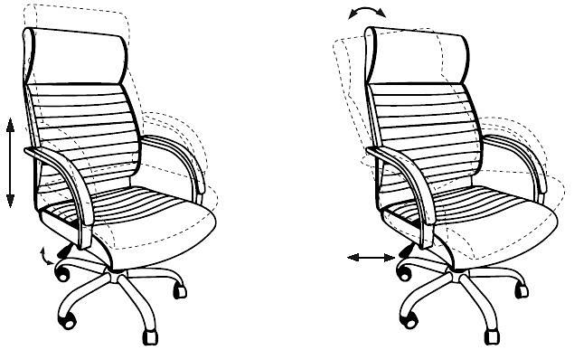 Кресло руководителя Бюрократ T-8010SL черный искусственная кожа крестовина металл хром фото 5