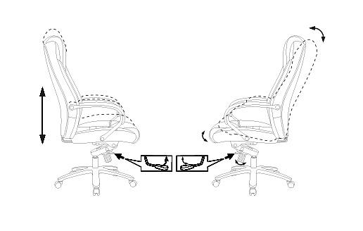 Кресло руководителя Бюрократ T-9923SL черный кожа крестовина металл хром фото 7
