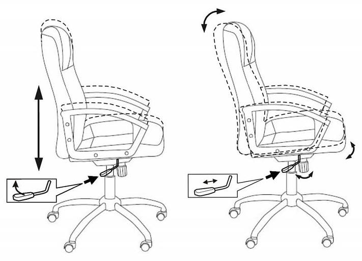 Кресло руководителя Бюрократ T-800N черный кожа крестовина металл хром фото 5