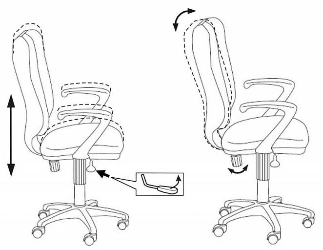 Кресло Бюрократ Ch-540AXSN черный 26-28 крестовина пластик фото 5